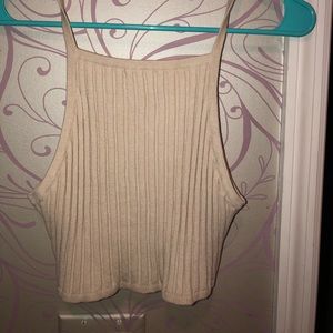 Cream Colored Soft Crop Top